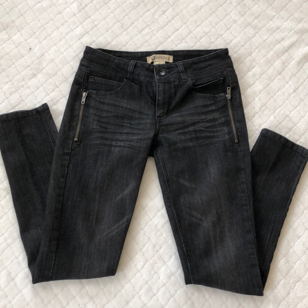 Democracy black  jeans freedom jeggiings  4 skinny